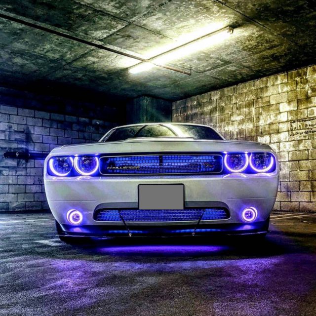 2008-2014 DODGE CHALLENGER WATERPROOF HALO KIT installed by AudioZoneTX in Irving TX – car audio upgrade.