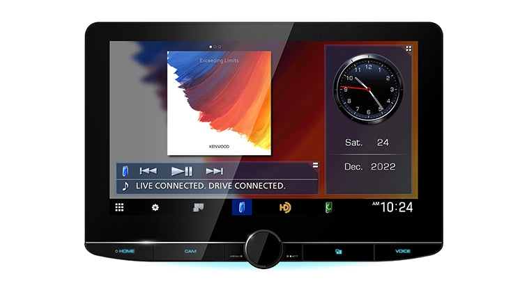 DMX1057XR Monitor with Receiver 10.1" Digital Multimedia Receiver installed by AudioZoneTX in Irving TX – car audio upgrade.