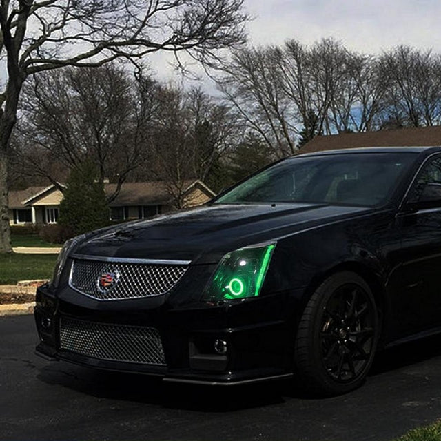 2008-2014 CADILLAC CTSV RGBWA DRL BOARDS installed by AudioZoneTX in Irving TX – car audio upgrade.