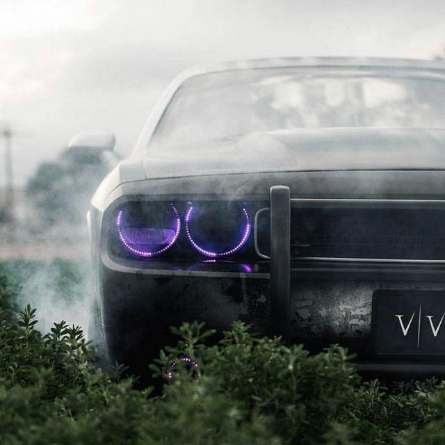 2008-2014 DODGE CHALLENGER HALO KIT installed by AudioZoneTX in Irving TX – car audio upgrade.