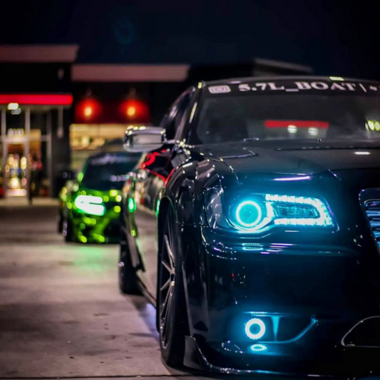 2011-2023 CHRYSLER 300 DRL RIBBONS installed by AudioZoneTX in Irving TX – car audio upgrade.
