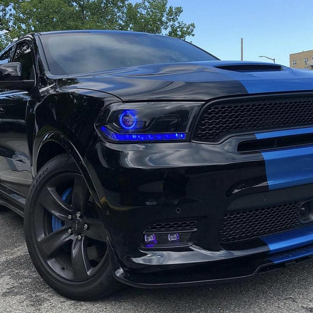 2014-2020 DODGE DURANGO DRL KIT installed by AudioZoneTX in Irving TX – car audio upgrade.