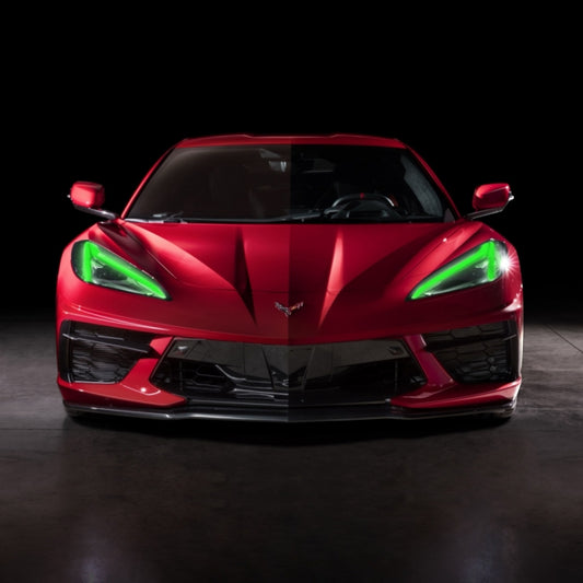 2020+ CHEVROLET CORVETTE C8 DRL KIT installed by AudioZoneTX in Irving TX – car audio upgrade.