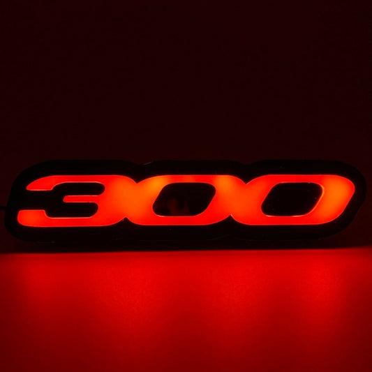 300 ILLUMINATED BADGE installed by AudioZoneTX in Irving TX – car audio upgrade.