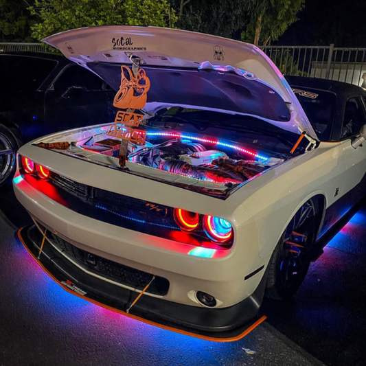 ULTIMATE 6-PIECE FULL COVERAGE FLEX UNDERBODY LIGHTING KIT installed by AudioZoneTX in Irving TX – car audio upgrade.