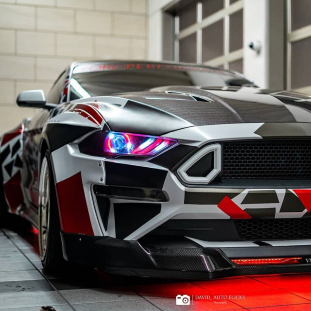 2018+ FORD MUSTANG DRL BOARDS installed by AudioZoneTX in Irving TX – car audio upgrade.