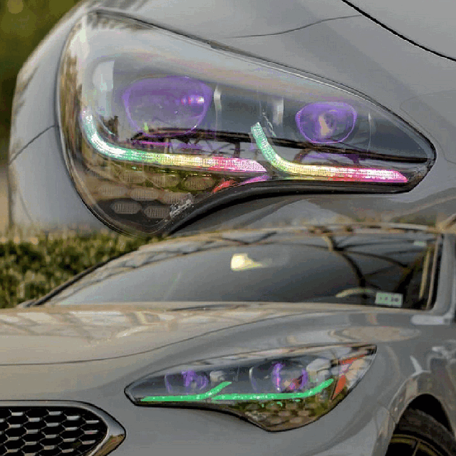 2017-2020 KIA STINGER DRL KIT installed by AudioZoneTX in Irving TX – car audio upgrade.