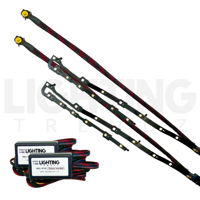 2017+ SUBARU IMPREZA RGBW DRL RIBBON installed by AudioZoneTX in Irving TX – car audio upgrade.