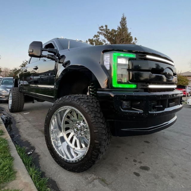 2017-2019 FORD SUPER DUTY DRL installed by AudioZoneTX in Irving TX – car audio upgrade.