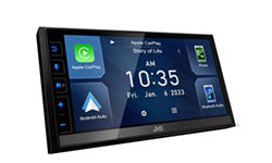 KW-M785BW installed by AudioZoneTX in Irving TX – car audio upgrade.