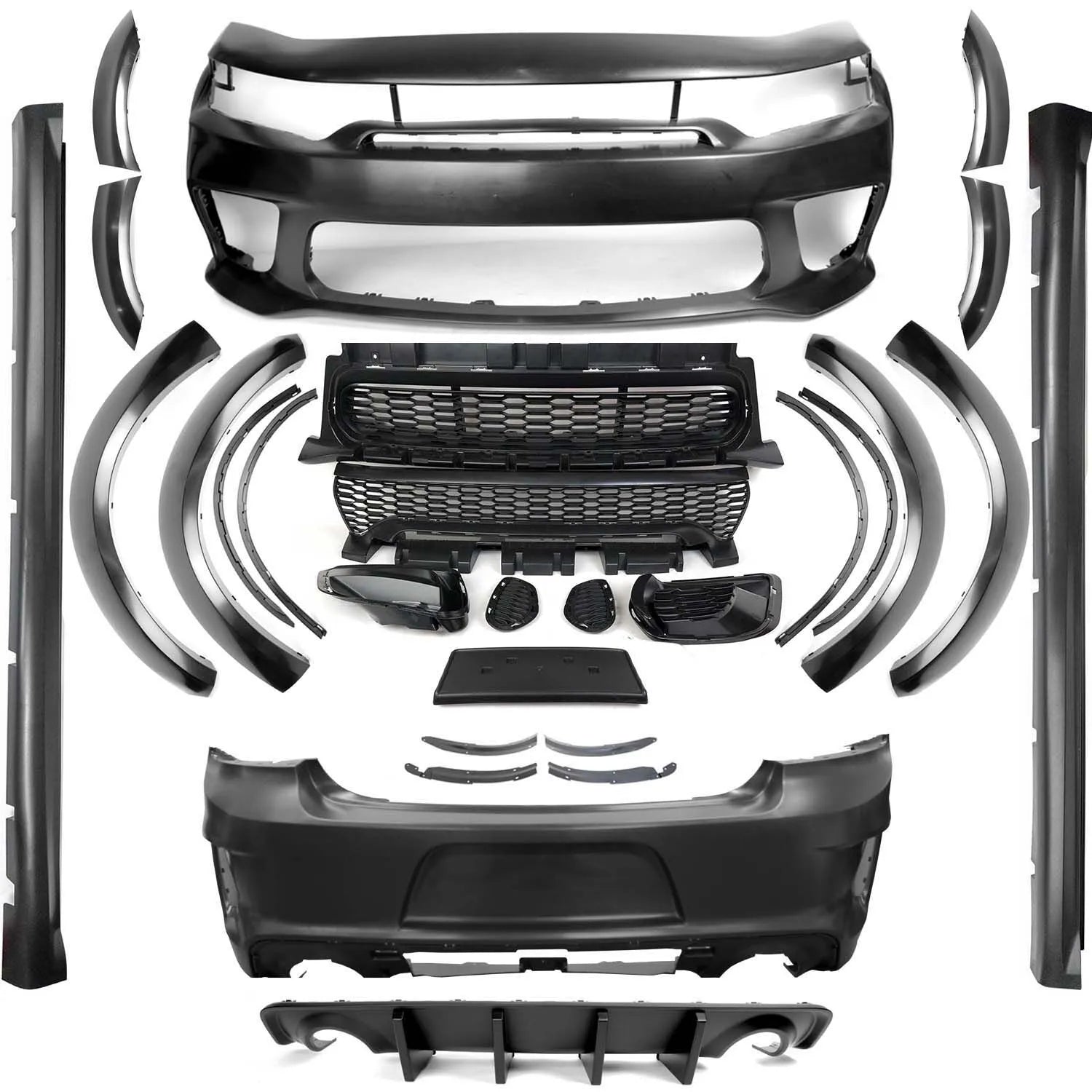 2020 Widebody Kit SRT Hellcat Style az102199 | Dodge Charger 2015-2023 installed by AudioZoneTX in Irving TX – car audio upgrade.