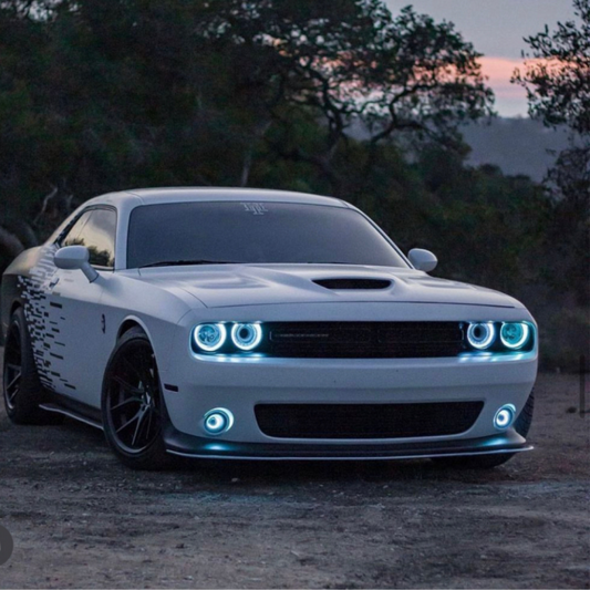 Purchase 2008-2014 DODGE CHALLENGER FACELIFT FLOW SERIES HALO KIT 2008-2014 DODGE CHALLENGER FACELIFT FLOW SERIES HALO KIT installed by AudioZoneTX in Irving TX – car audio upgrade.