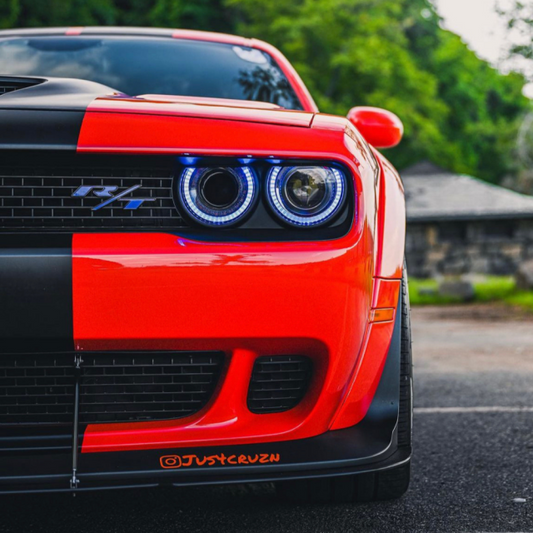 2015-2023 DODGE CHALLENGER HALO KIT installed by AudioZoneTX in Irving TX – car audio upgrade.