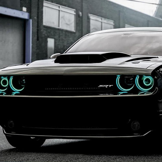 2008-2014 DODGE CHALLENGER RGB HALO w/ REMOTE