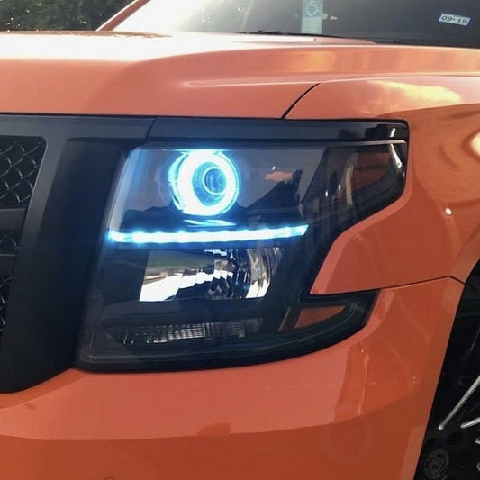 2015-2020 CHEVROLET SUBURBAN DRL RIBBON installed by AudioZoneTX in Irving TX – car audio upgrade.