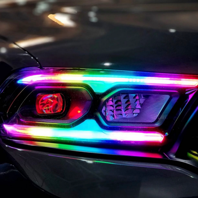 2021+ DODGE DURANGO FLOW SERIES DRL KIT installed by AudioZoneTX in Irving TX – car audio upgrade.