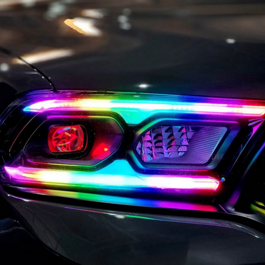 2021+ DODGE DURANGO FLOW SERIES DRL KIT installed by AudioZoneTX in Irving TX – car audio upgrade.