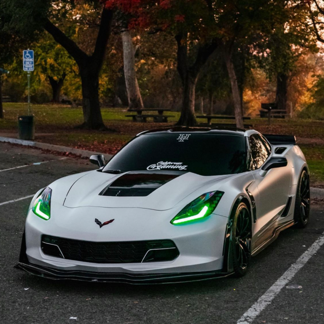 2014-2018 CHEVROLET CORVETTE DRL installed by AudioZoneTX in Irving TX – car audio upgrade.