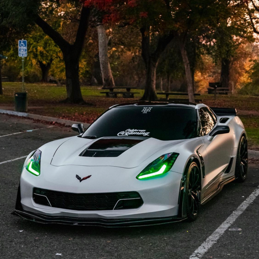 2014-2018 CHEVROLET CORVETTE DRL installed by AudioZoneTX in Irving TX – car audio upgrade.