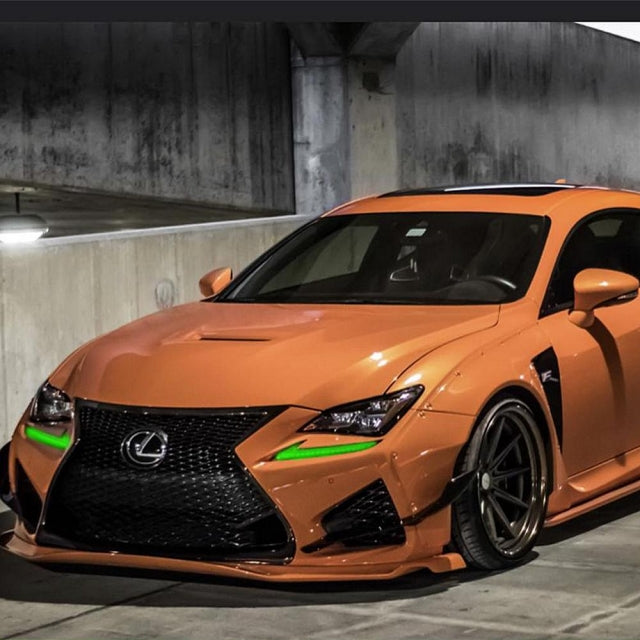 2015-2018 LEXUS RC FLOW SERIES DRL RIBBON installed by AudioZoneTX in Irving TX – car audio upgrade.
