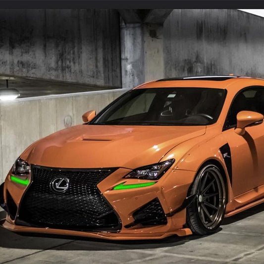 2015-2018 LEXUS RC FLOW SERIES DRL RIBBON installed by AudioZoneTX in Irving TX – car audio upgrade.