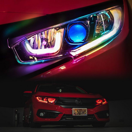 2016+ HONDA CIVIC DRL KIT installed by AudioZoneTX in Irving TX – car audio upgrade.
