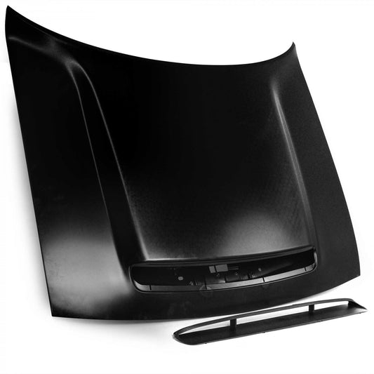 Audiozone Hood W/ Air Vent Scoop Demon Style az102129 | Dodge Challenger 2008-2023 installed by AudioZoneTX in Irving TX – car audio upgrade.